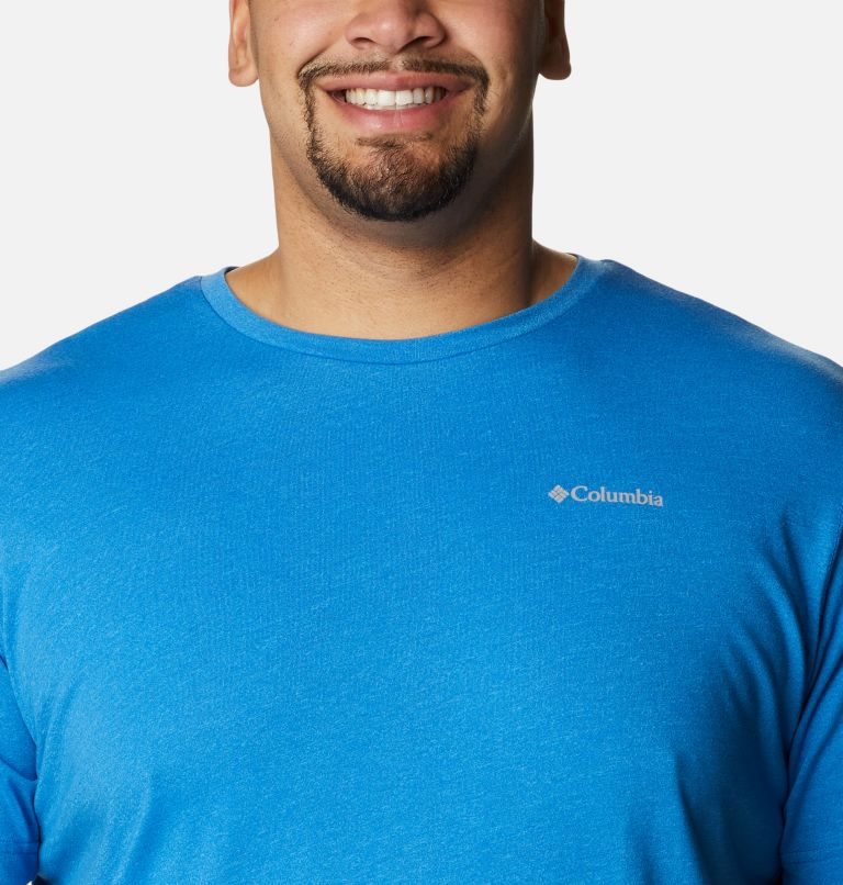 Men's Columbia Thistletown Hills Short Sleeve T Shirts Blue | Plus Size CA-BC608